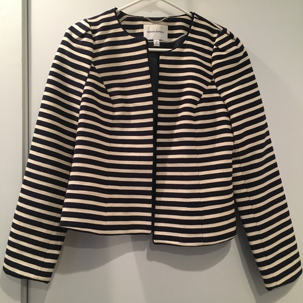 Banana Republic striped blazer